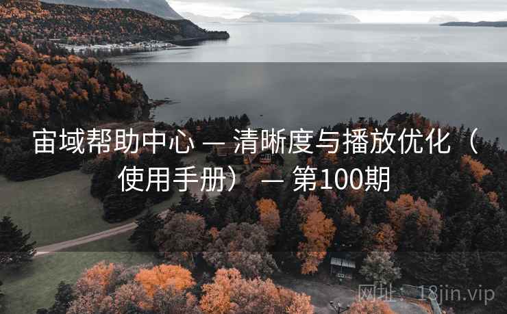 宙域帮助中心 — 清晰度与播放优化（使用手册） — 第100期